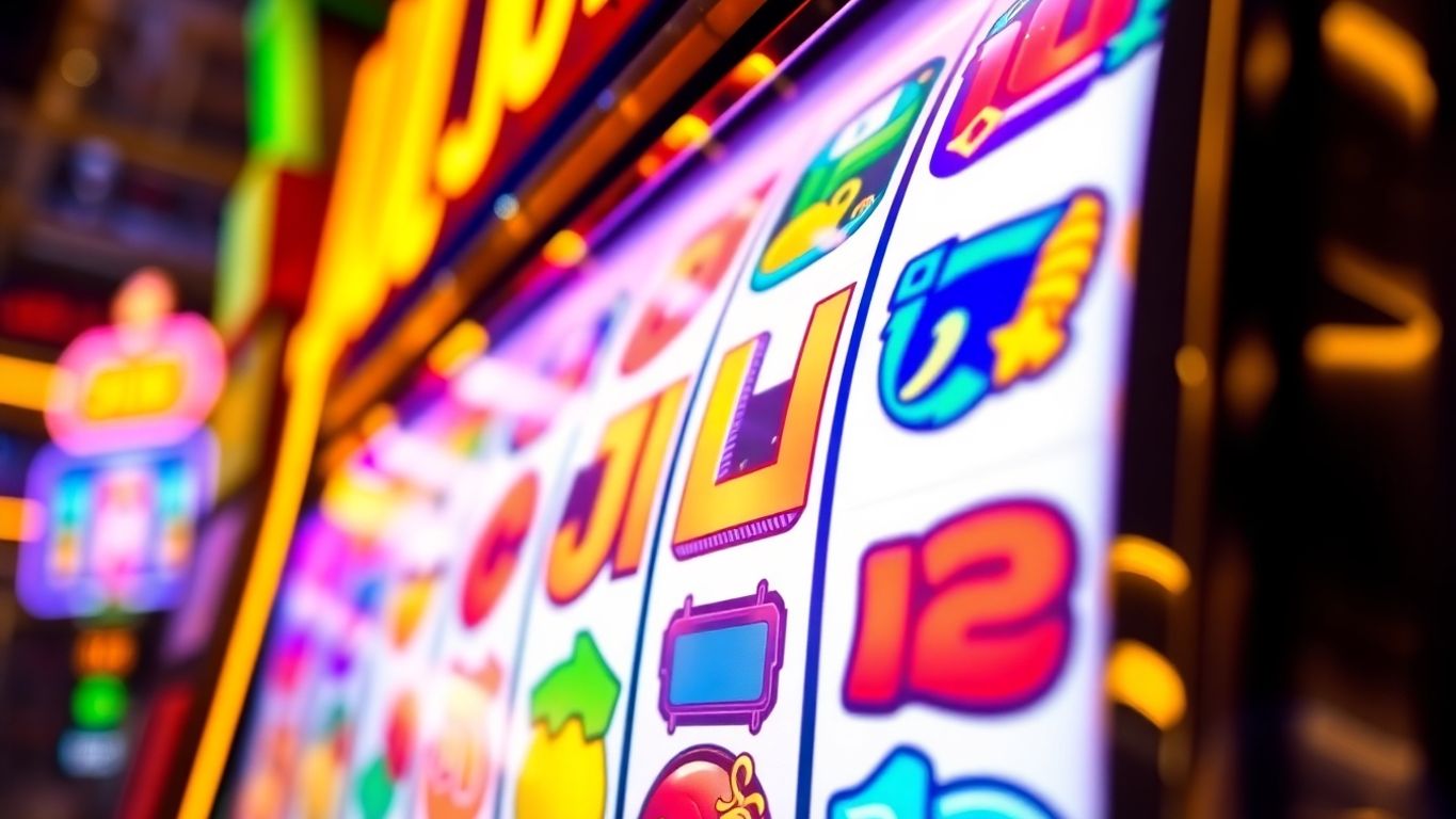 Colorful JILI slot machine with bright game symbols.