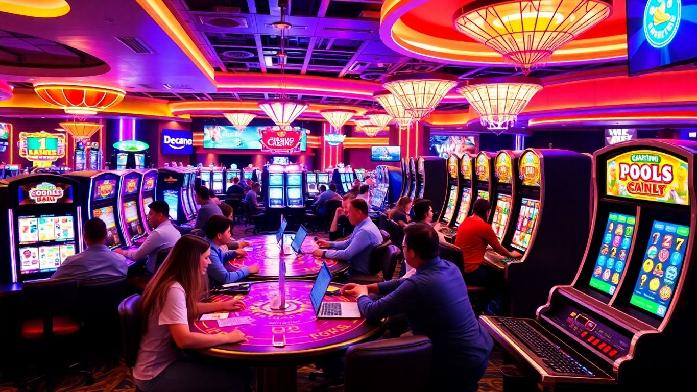 Players enjoying a lively online casino environment.