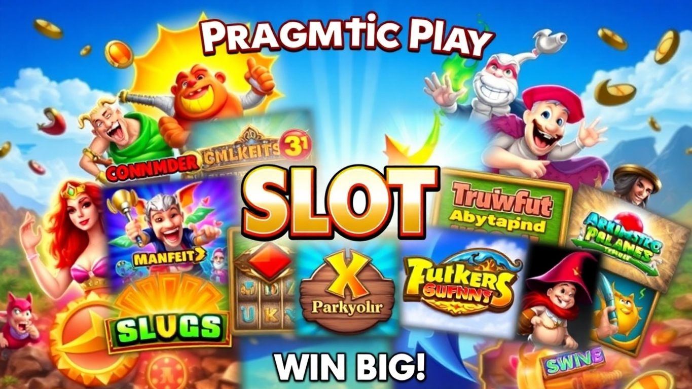 Collage of exciting Pragmatic Play slot games.