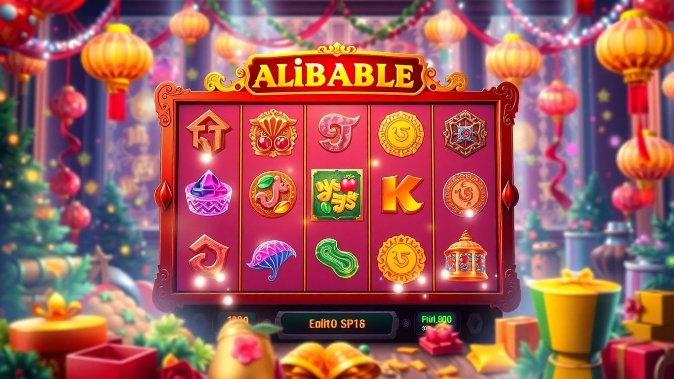 Colorful Alibaba Slot game reels with vibrant symbols.